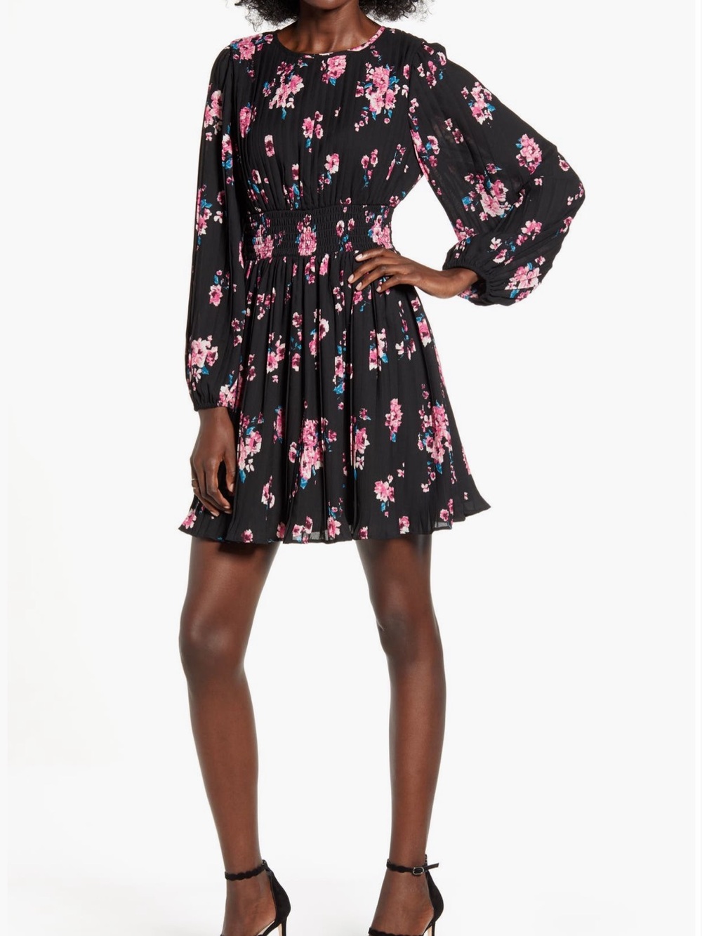 Leith Pleated Minidress